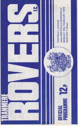 Tranmere Rovers v Sheffield Wednesday Match Programme 1979-02-19
